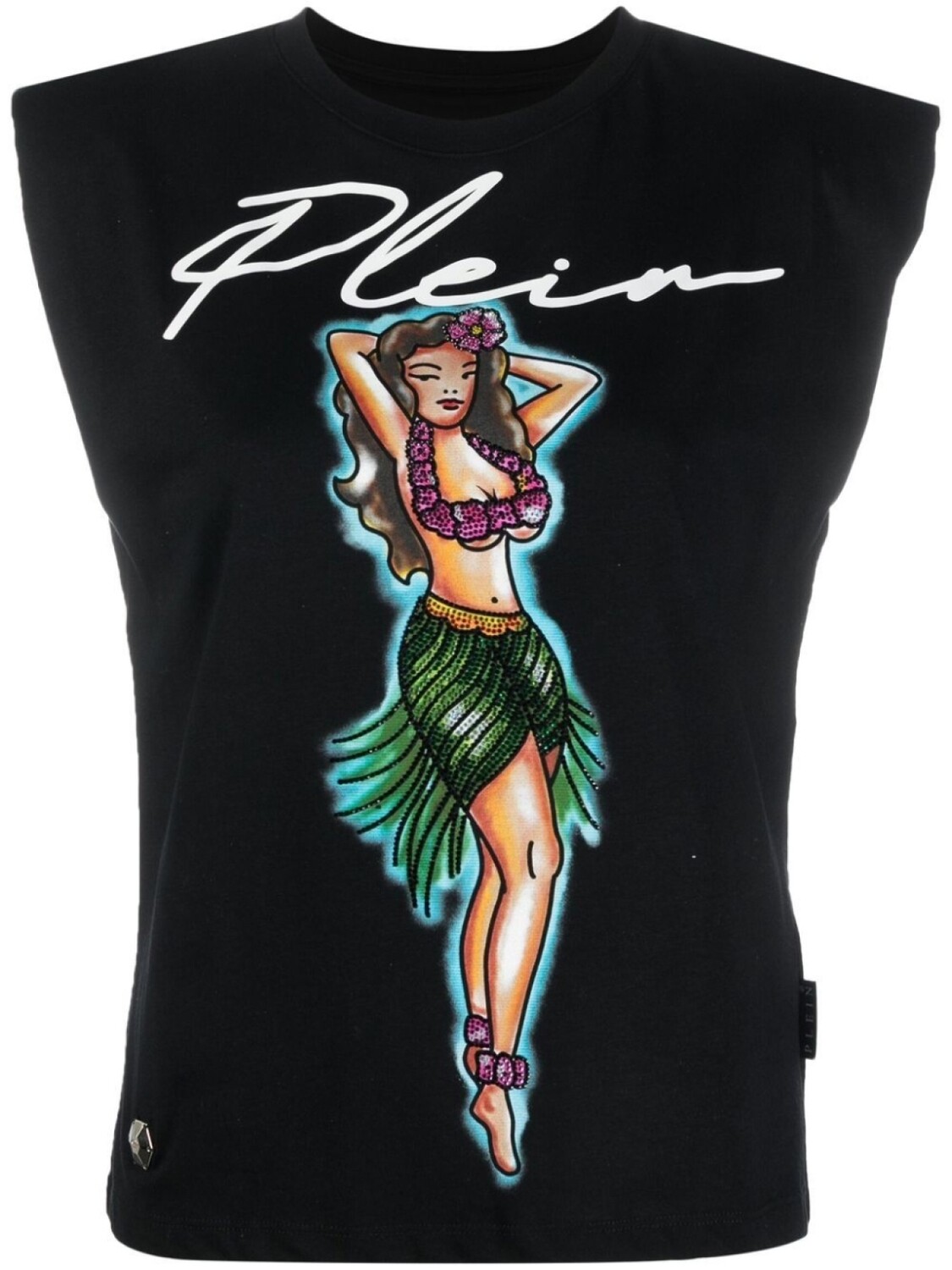 

Philipp Plein топ Aloha с логотипом, черный