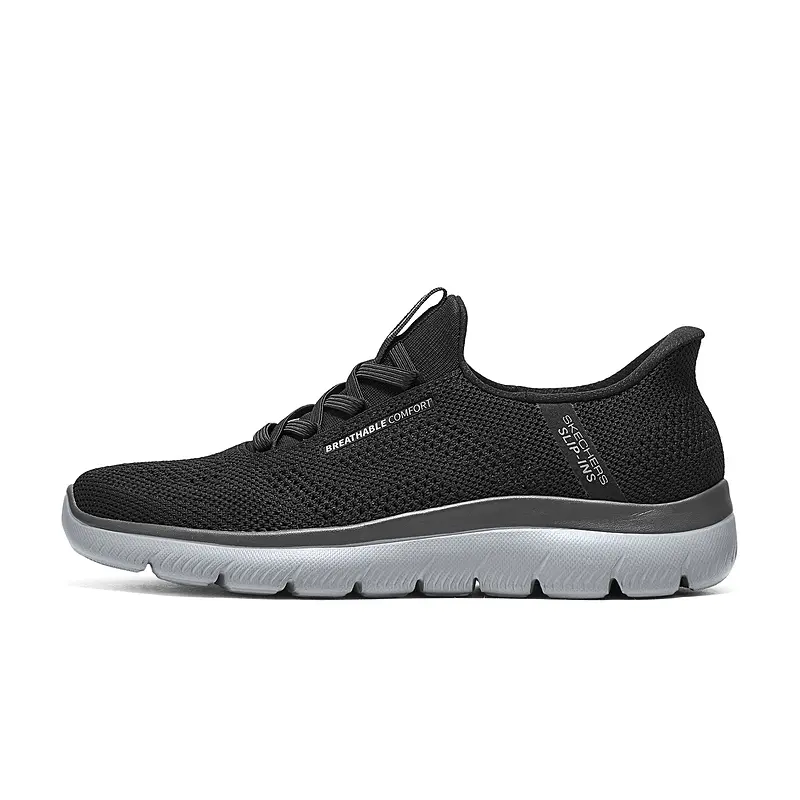 

Skechers Мужские повседневные кроссовки Slip Ins Breathable Balance Low Top, черные