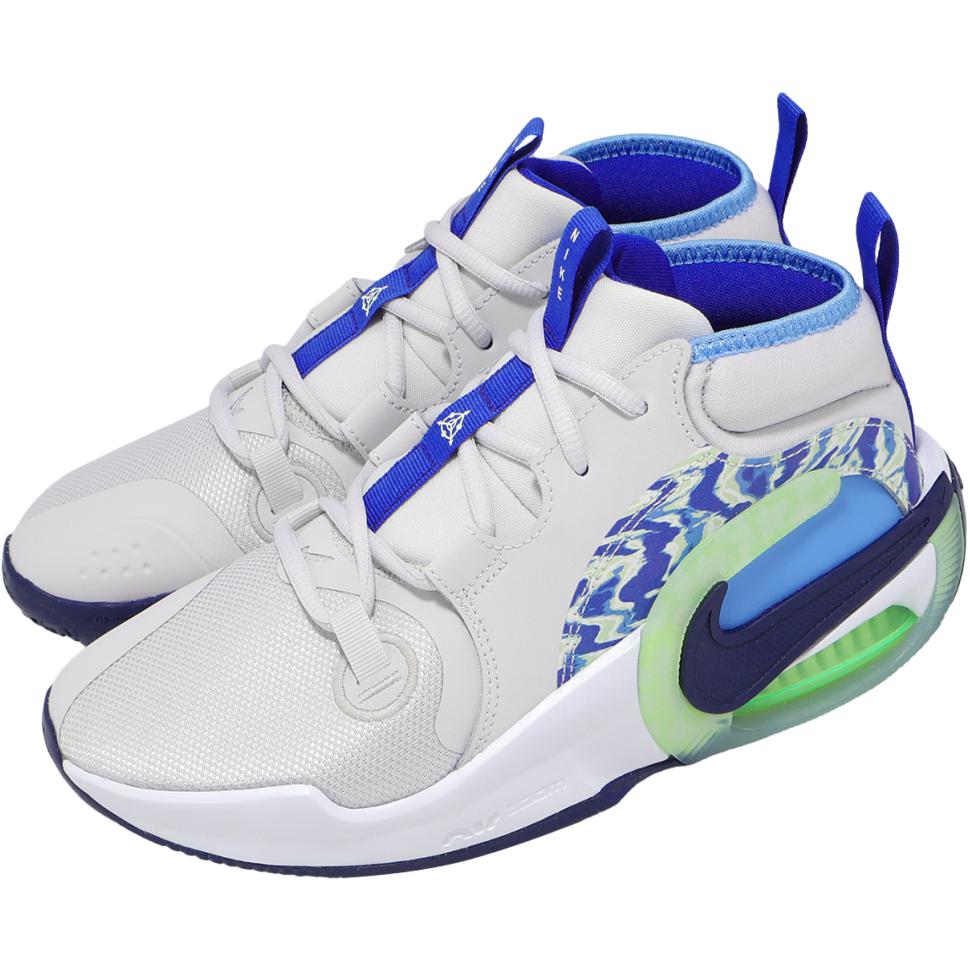 Nike Детские баскетбольные кроссовки Air Zoom Crossover 2 Breathable And Resilient Mid top Gray Blue — фото 4