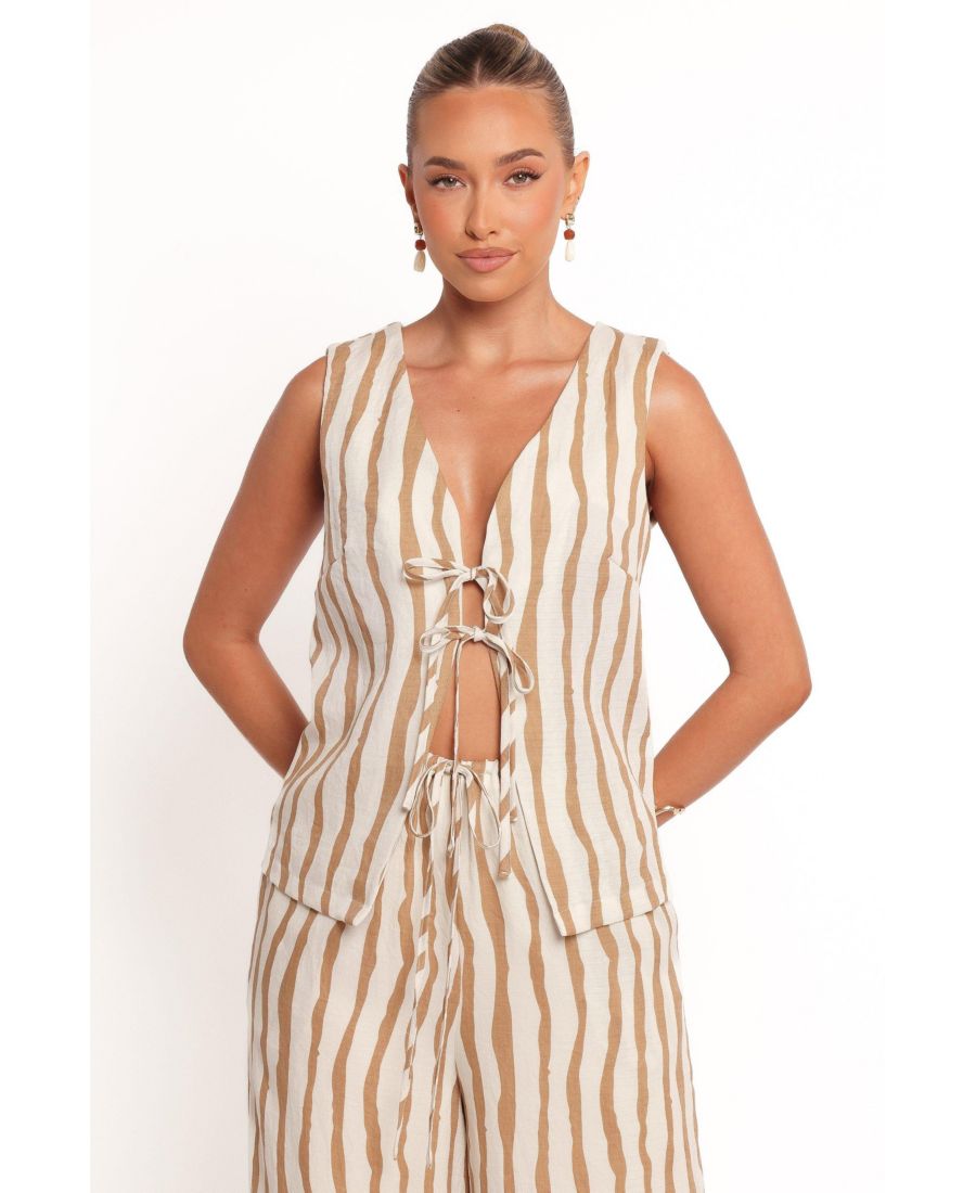 

Женский жилет Marmo с завязками Petal and Pup, White