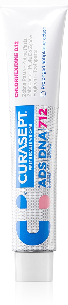 

Реклама гелевой зубной пасты DNA 712 Curasept, 75 мл