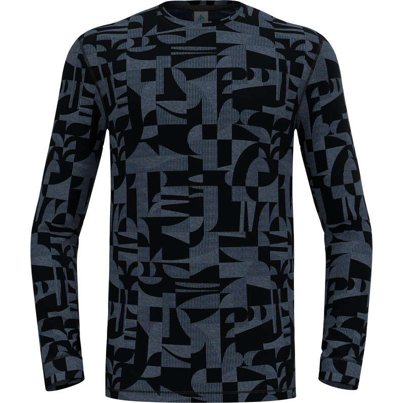 

Мужская рубашка Merino 200 Heritage с круглым вырезом и длинным рукавом Odlo, синий