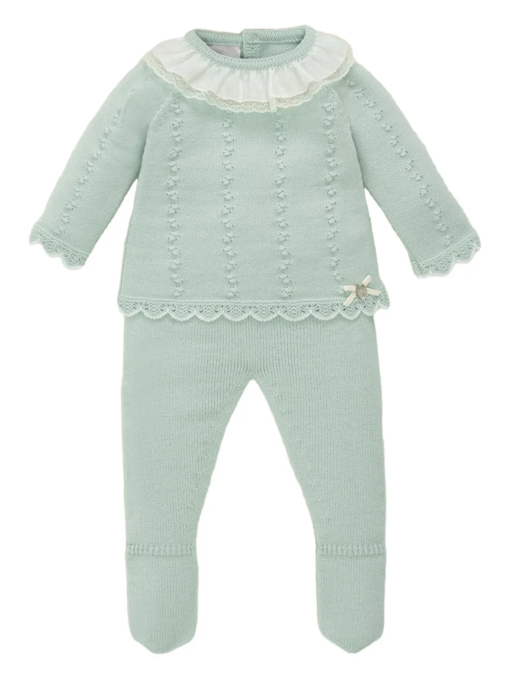 

Пижама с кружевными оборками Paz Rodriguez, зеленый