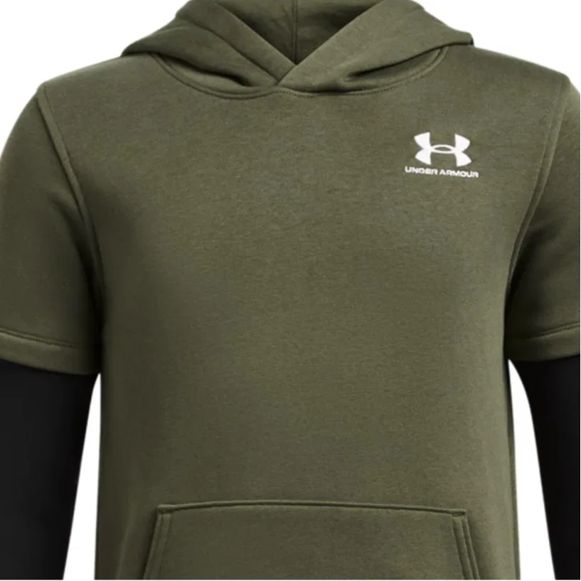 Свитшот Icon Fleece Jersey Olive Green для подростков Under Armour — фото 4