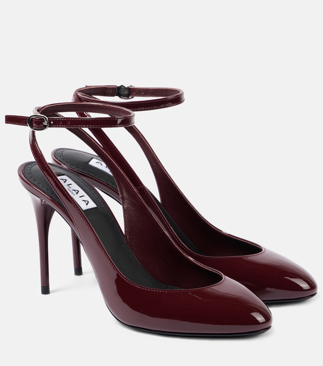 Лакированные туфли-лодочки Décolleté 90 Alaïa, Rouge Grenat