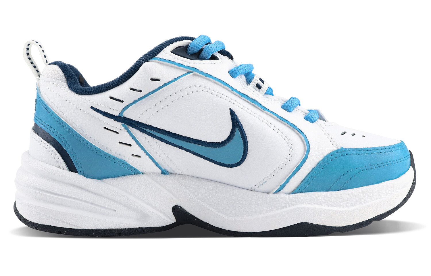 

Кроссовки Air Monarch 4 Chunky унисекс с низким верхом белого/синего цвета Nike, цвет Peacock Blue, Синий, Кроссовки Air Monarch 4 Chunky унисекс с низким верхом белого/синего цвета Nike, цвет Peacock Blue