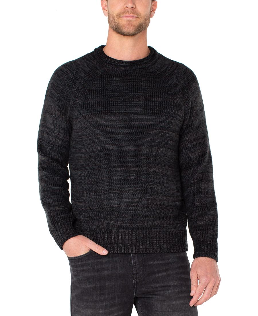 

Мужской свитер с круглым вырезом Liverpool Los Angeles, BLKGRYSPRC