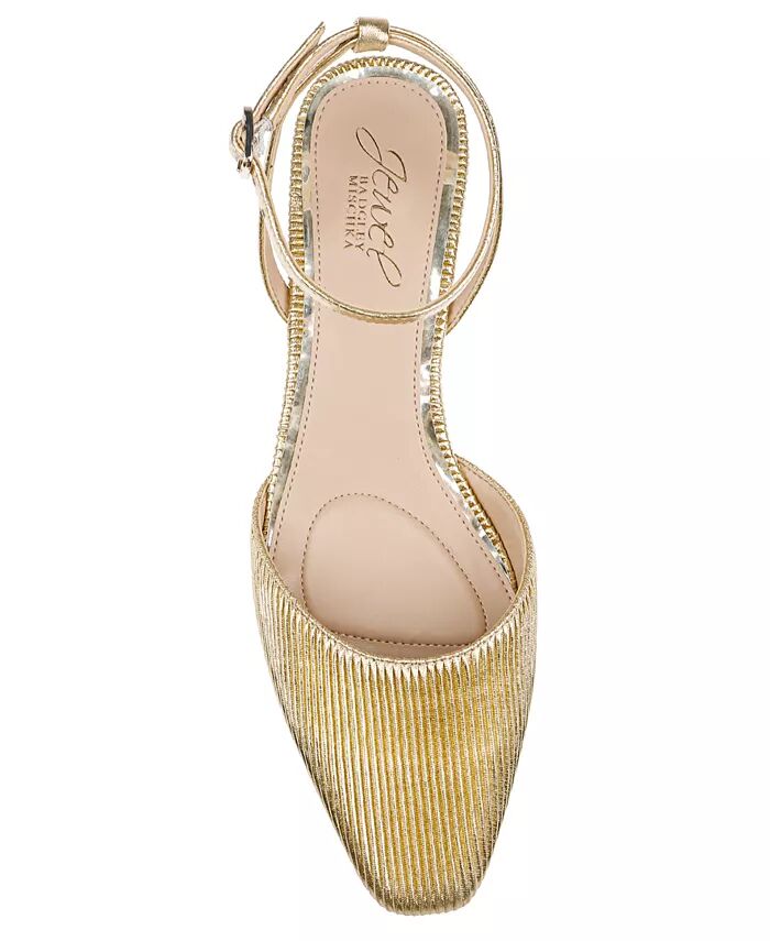 Женские туфли-лодочки Stacy Snip Toe Dress Jewel Badgley Mischka, золотой — фото 4