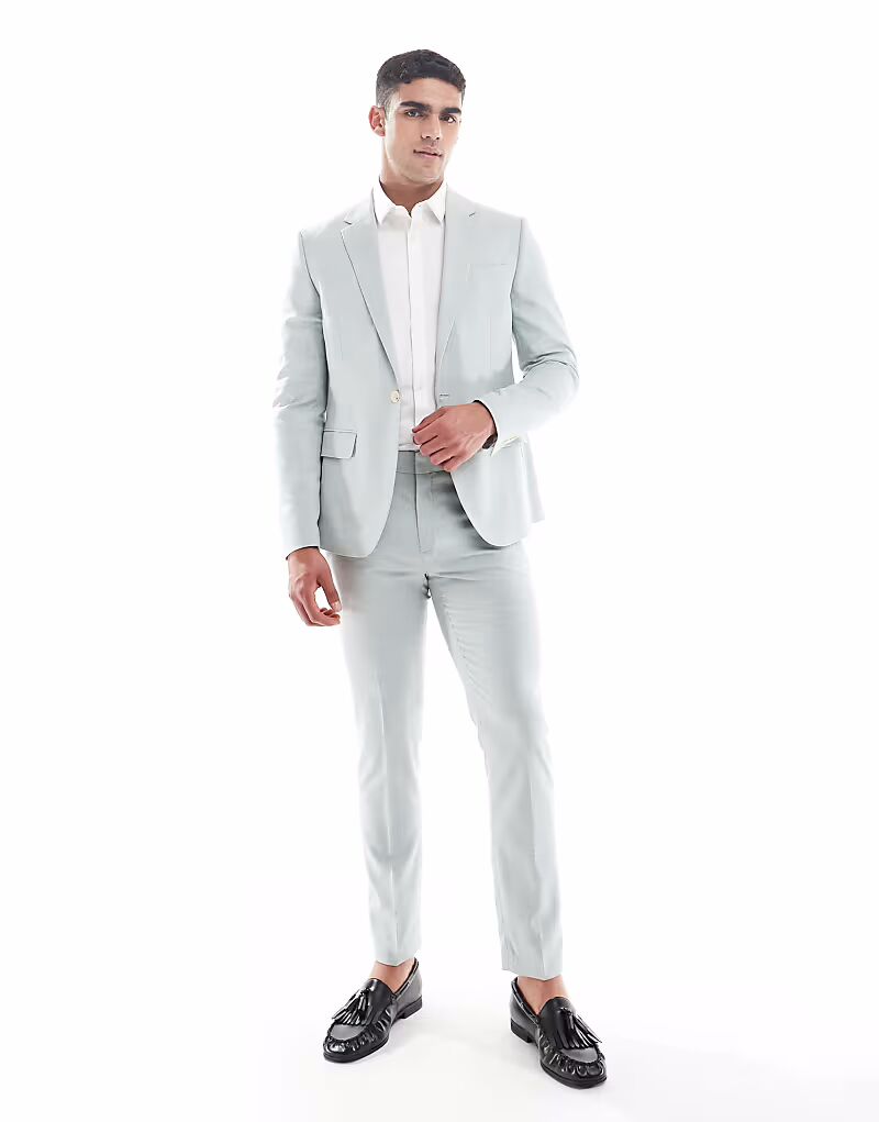 

Узкие брюки светло-зеленого цвета River Island