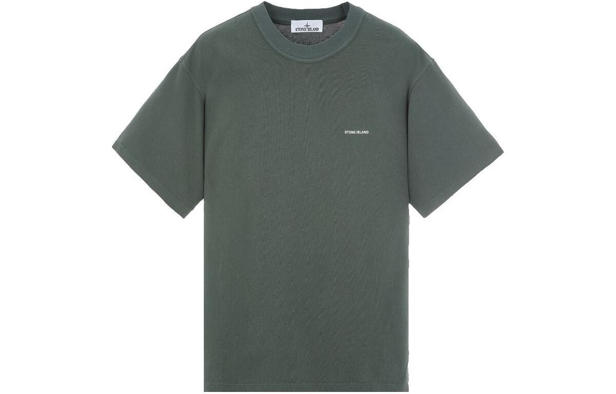 

Футболка мужская зеленая Stone Island, зеленый