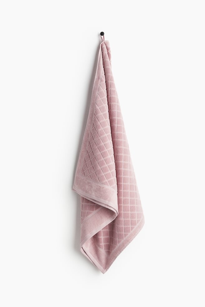 

Полотенце банное из велюра H&M, 70x140 см, розовый