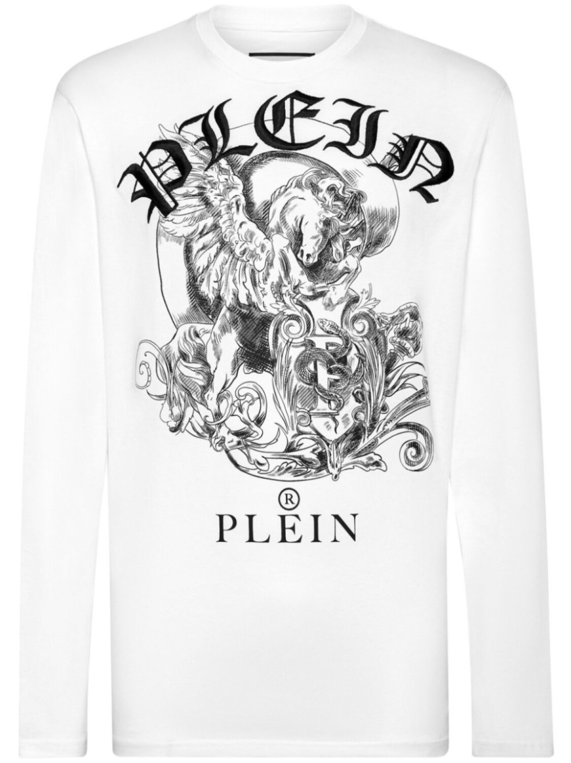 

Футболка из хлопка с логотипом Philipp Plein, белый