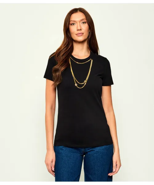 

Футболка Slim fit Elisabetta Franchi, черный