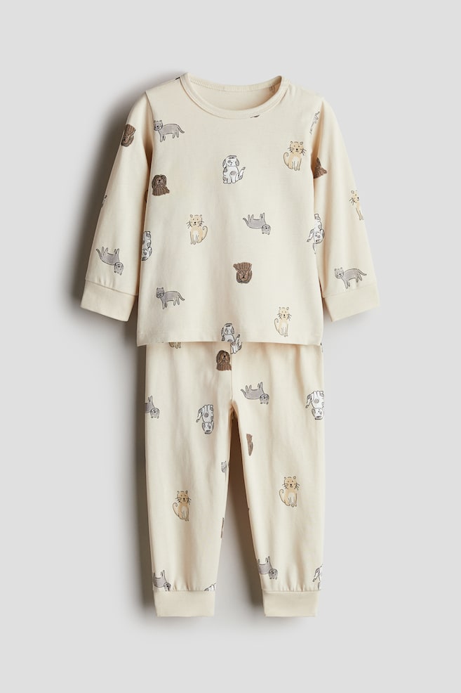 

Пижама из хлопка с принтом H&M, мультиколор