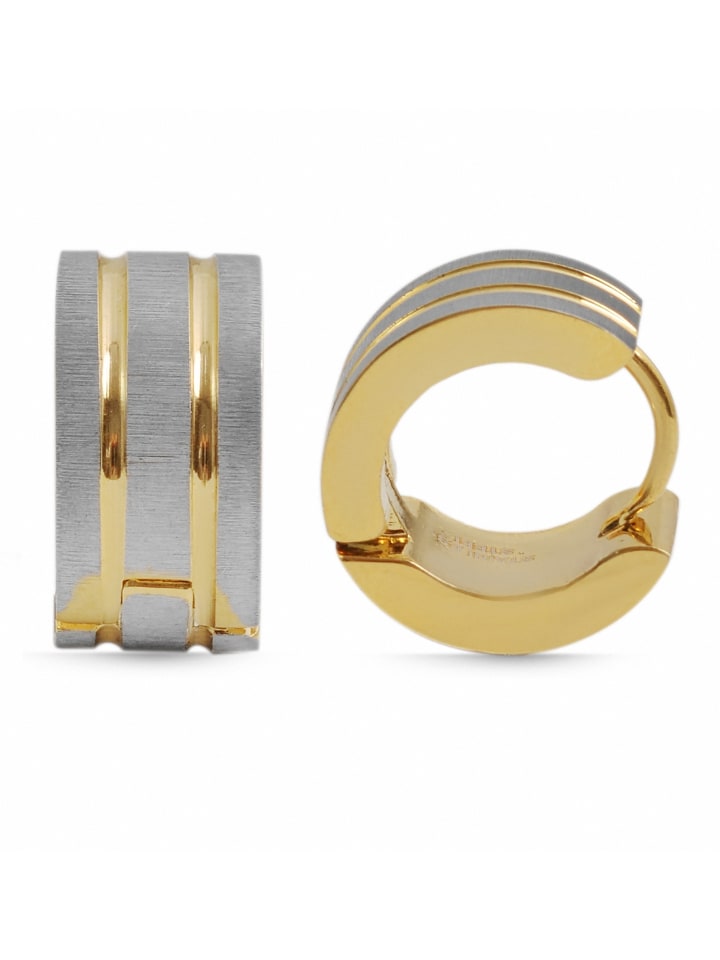 

Adeliás Женские серьги-кольца из нержавеющей стали в золотом исполнении