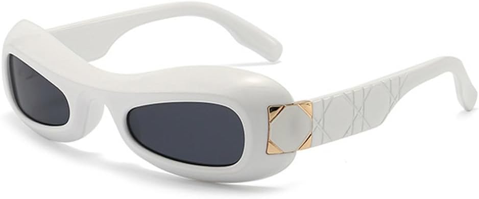 

Винтажные женские солнцезащитные очки «кошачий глаз», модные градиентные очки с защитой от УФ-излучения UV400, мужские овальные солнцезащитные очки цвета шампанского TKKTLLT, White Grey