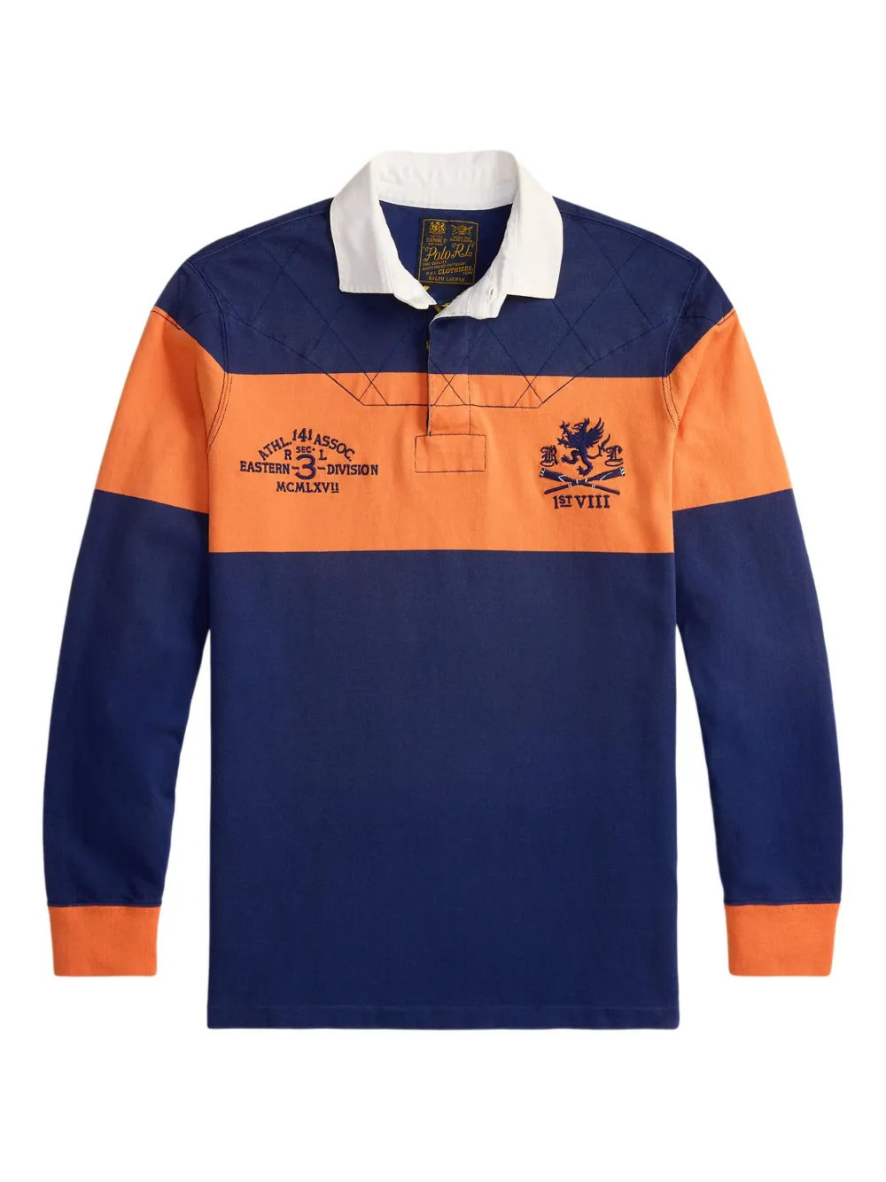 

Рубашка поло с длинными рукавами и полосками POLO RALPH LAUREN, синий