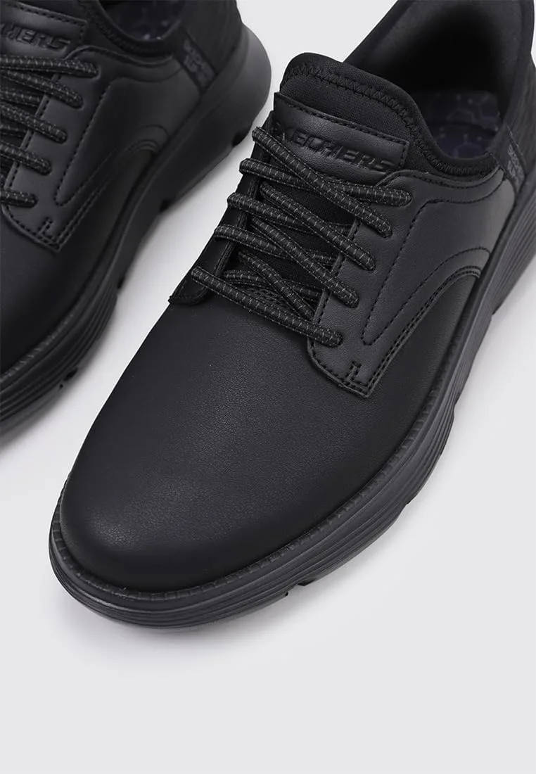 Мужские повседневные лоферы Skechers Garza Gervin, черный/черный — фото 2