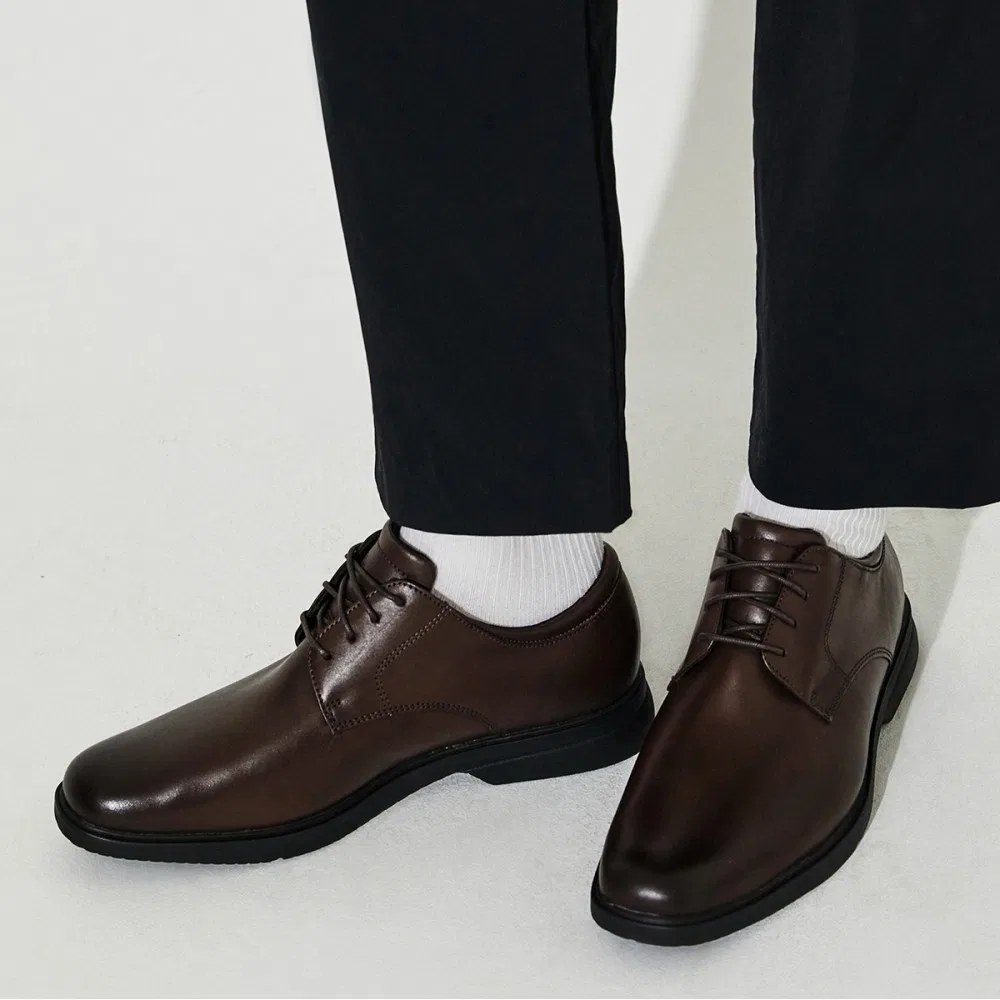 Мужские тёмно-коричневые дерби Charlesroad Plain Toe от Rockport — фото 4