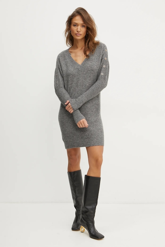 

Платье с добавлением шерсти Morgan, серый