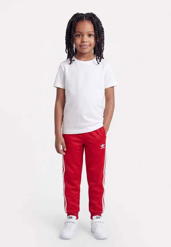Спортивные штаны sst, брюки от детского спортивного костюма. Adidas Originals, Better Scarlet/White