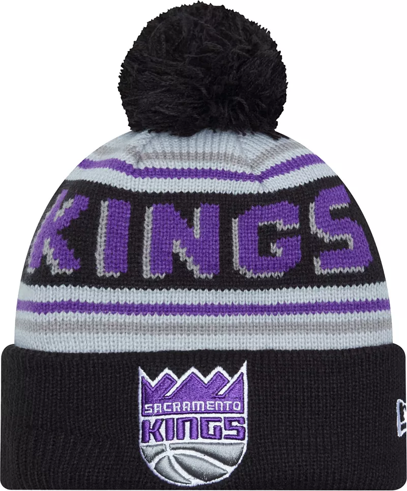 

Серая вязаная шапка New Era для взрослых Sacramento Kings