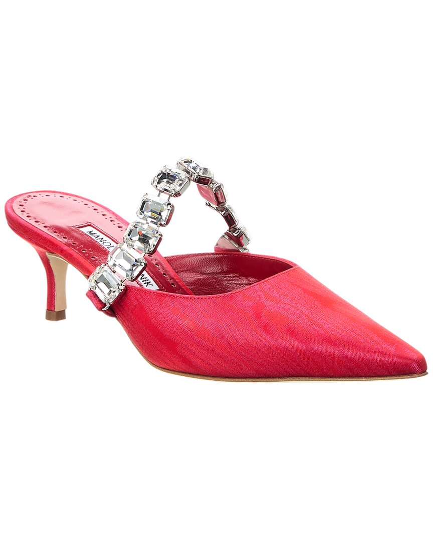 Manolo Blahnik Humibamu 50 Мюли, красный