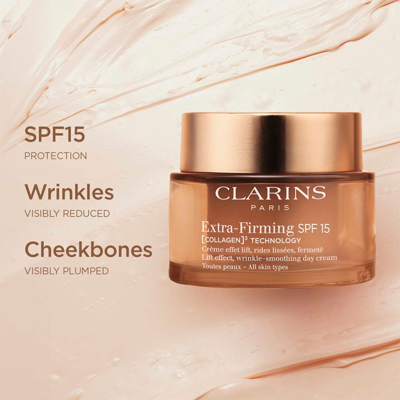 Дневной крем Extra-Firming spf15, дневной крем против морщин spf 15 Clarins, 50 мл — фото 2