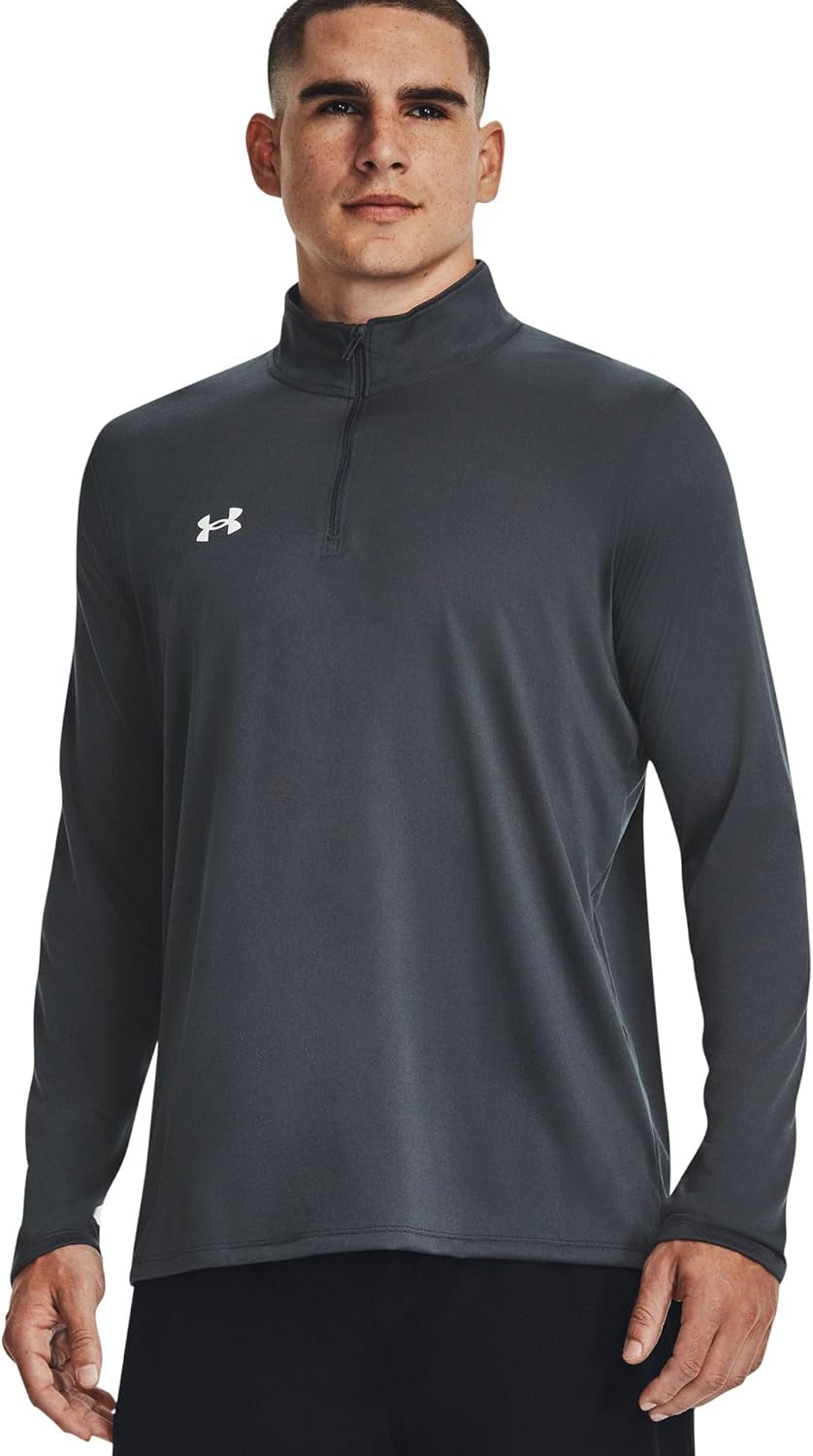 

Under Armour мужская футболка Team Tech 1/4 Zip Loose Royal Blue с длинным рукавом, Stealth Gray/White, Белый, Under Armour мужская футболка Team Tech 1/4 Zip Loose Royal Blue с длинным рукавом, Stealth Gray/White