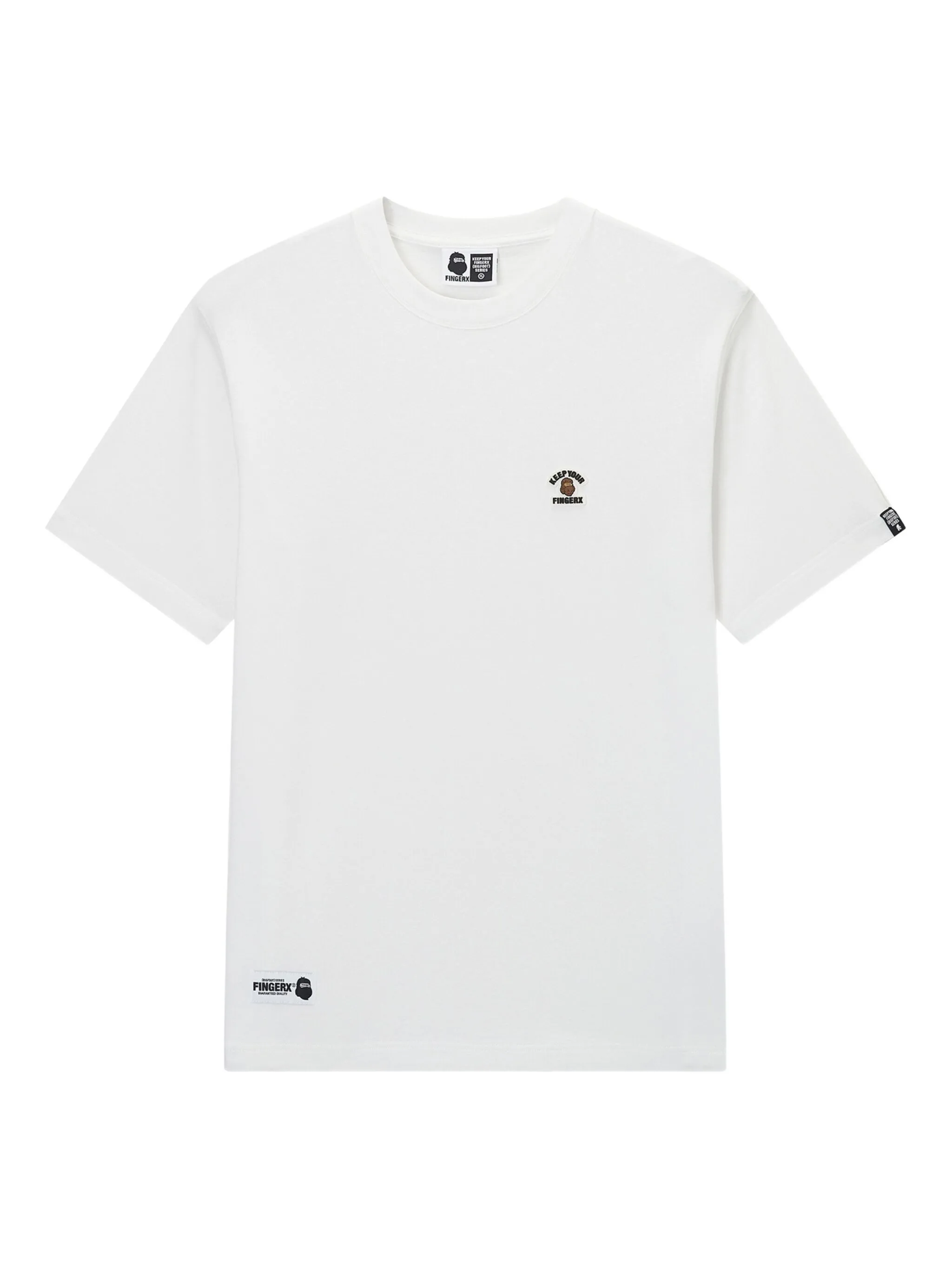 

Футболка с логотипом Fingercroxx, белый