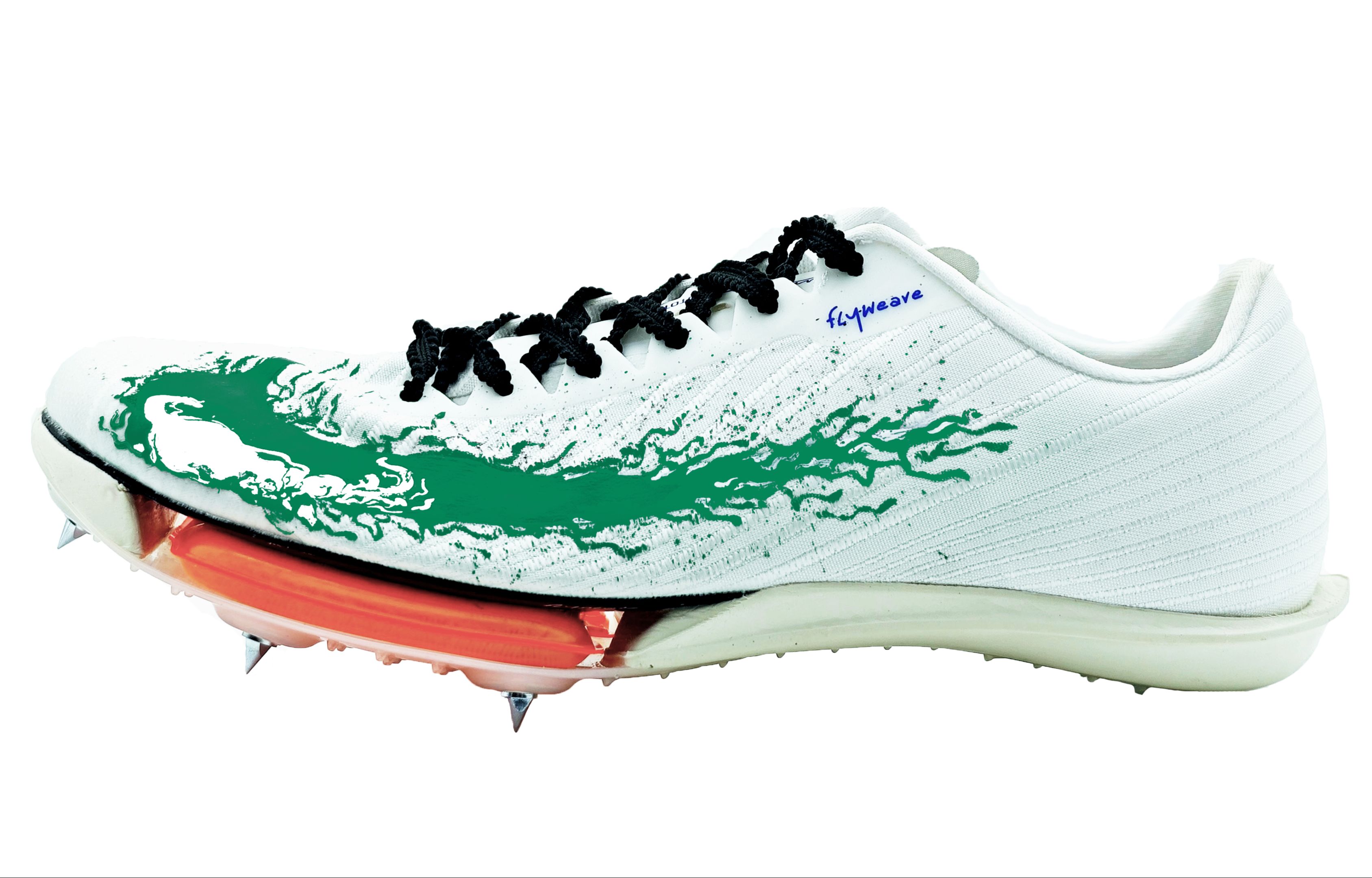 

Nike Кроссовки для бега с низким верхом, износостойкие, противоскользящие, мужские, белые, зеленые