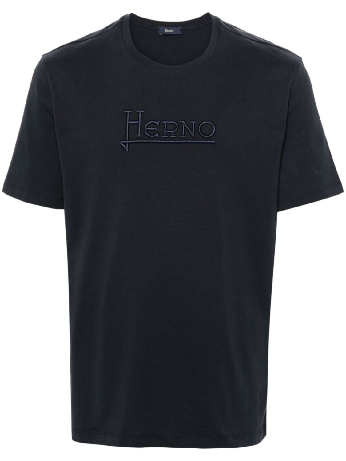 

Футболка с вышитым логотипом Herno, синий