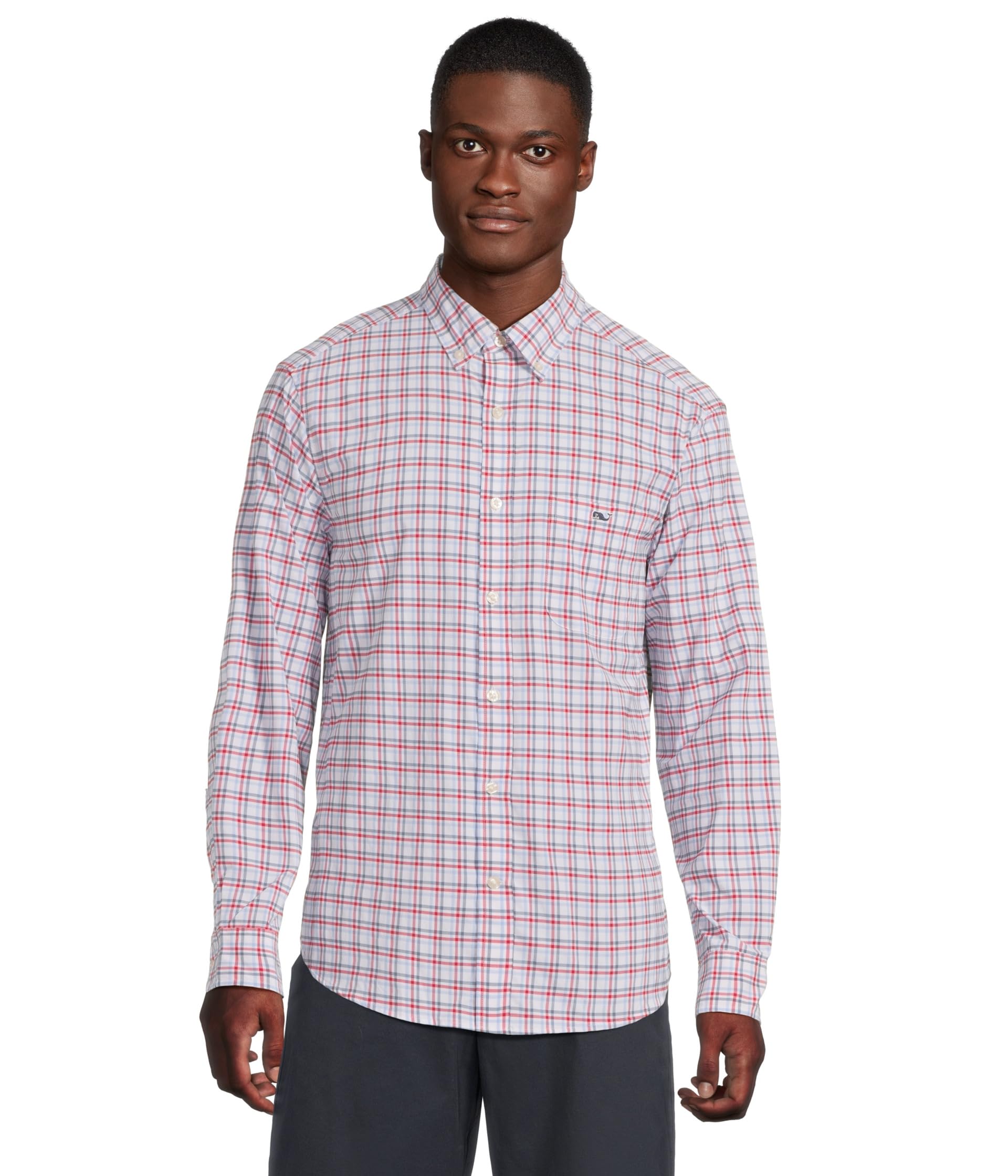 

Рубашка Vineyard Vines Callwood Plaid Featherweight Performance Shirt, Lighthouse Red