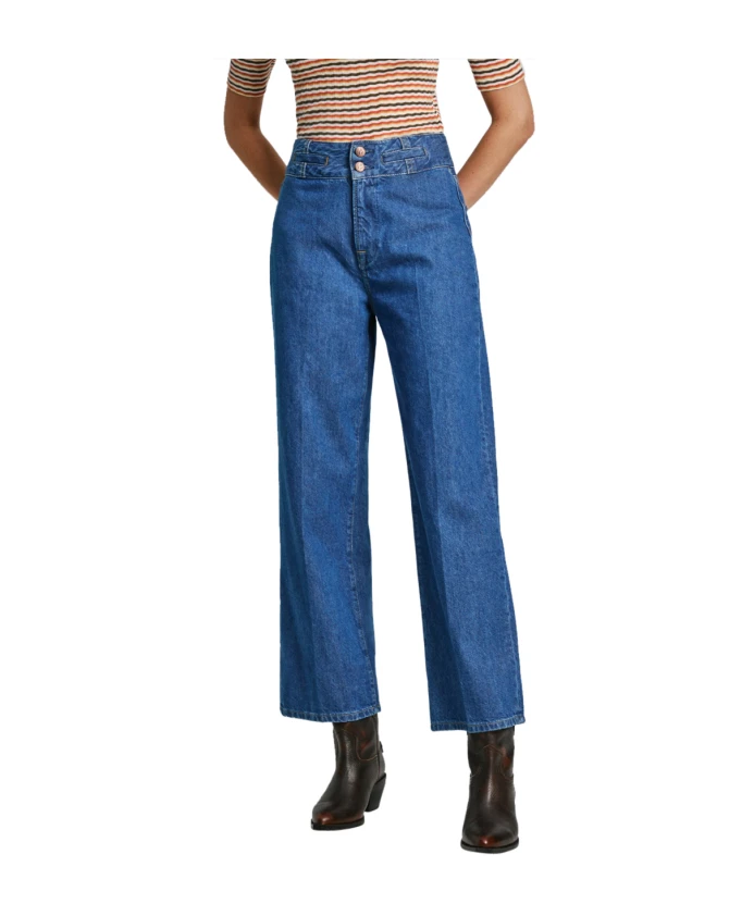 

Прямые джинсы из экологически чистого денима Pepe Jeans, синий