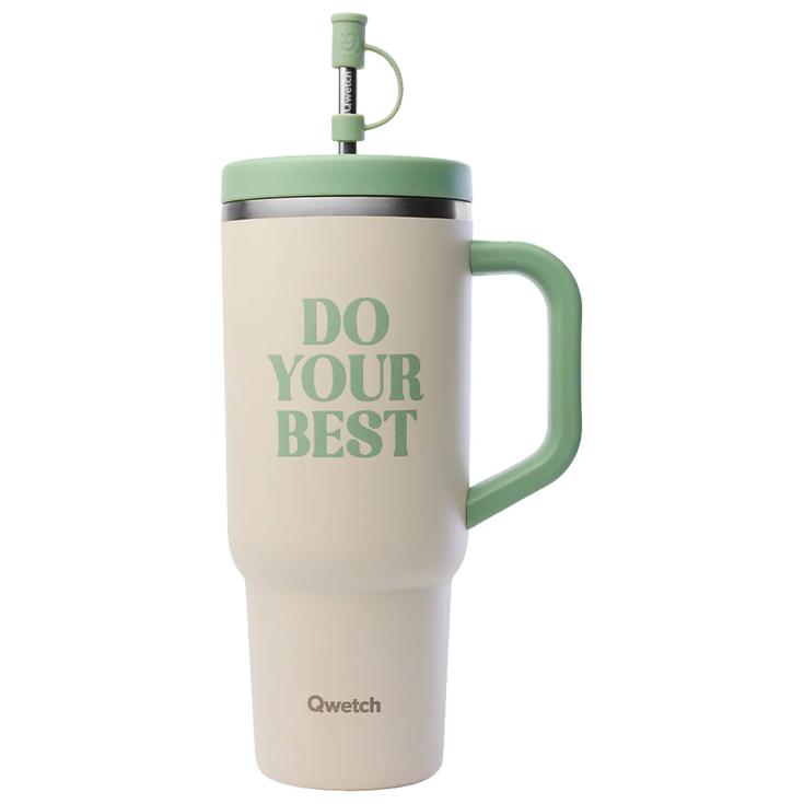 

Кружка дорожная 900 мл матовая соболь Qwetch