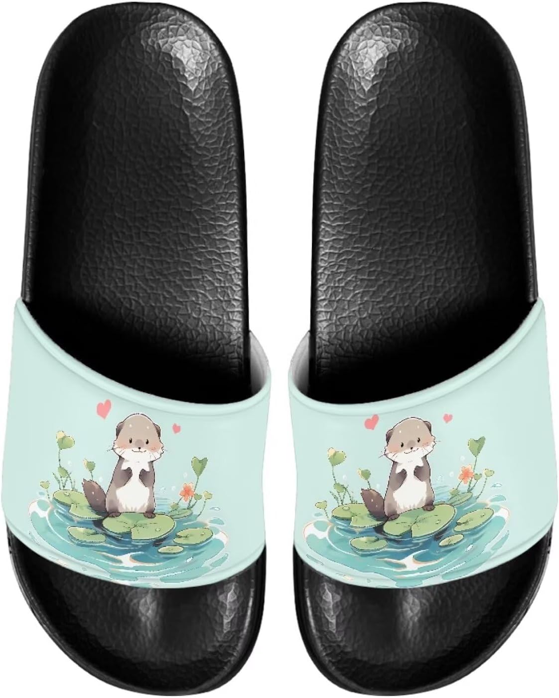 

Шлепанцы для дома и ванной, тапочки на плоской подошве, повседневная обувь для мужчин и женщин Judentidos, Cute Otter