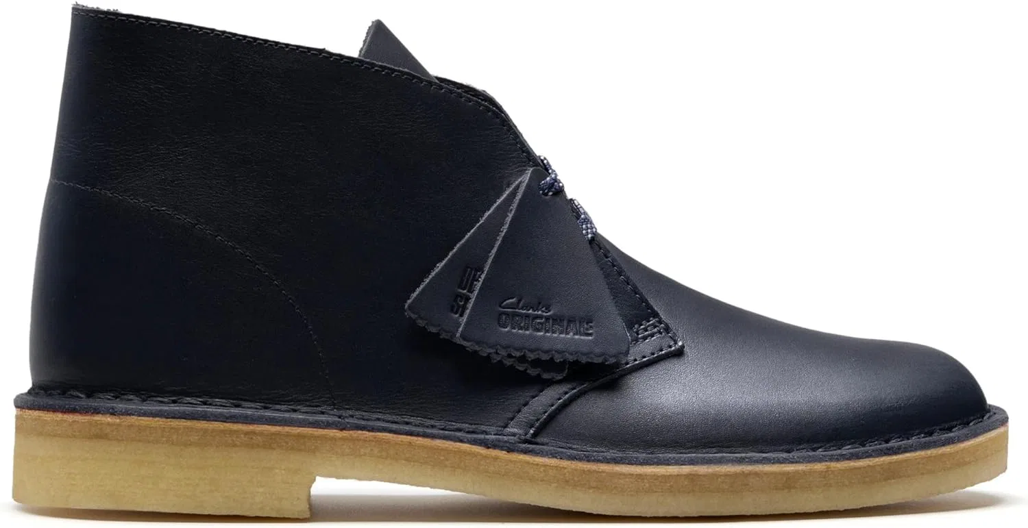Ботинки Chukka Clarks, синяя кожа — фото 2