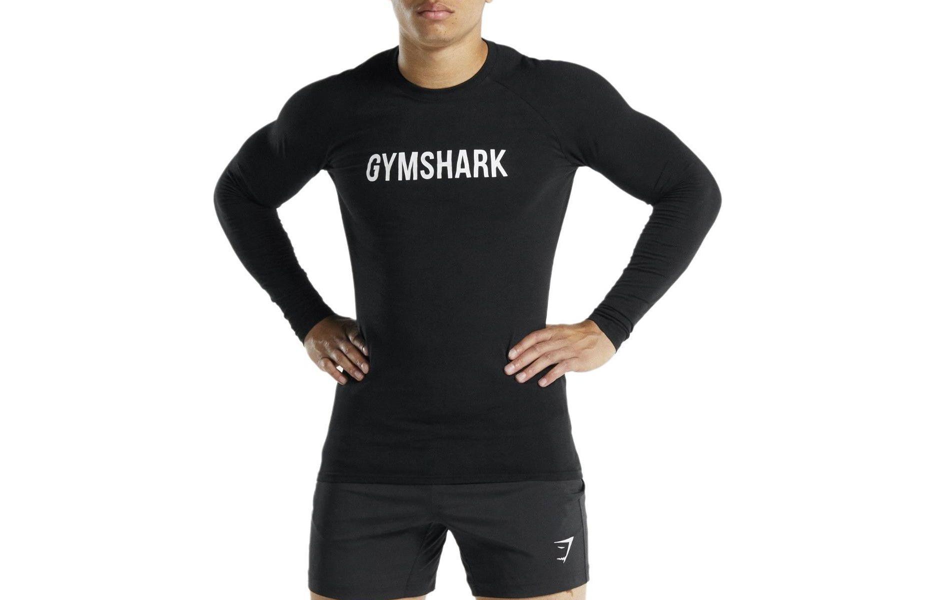 

GYMSHARK Футболка мужская, черный