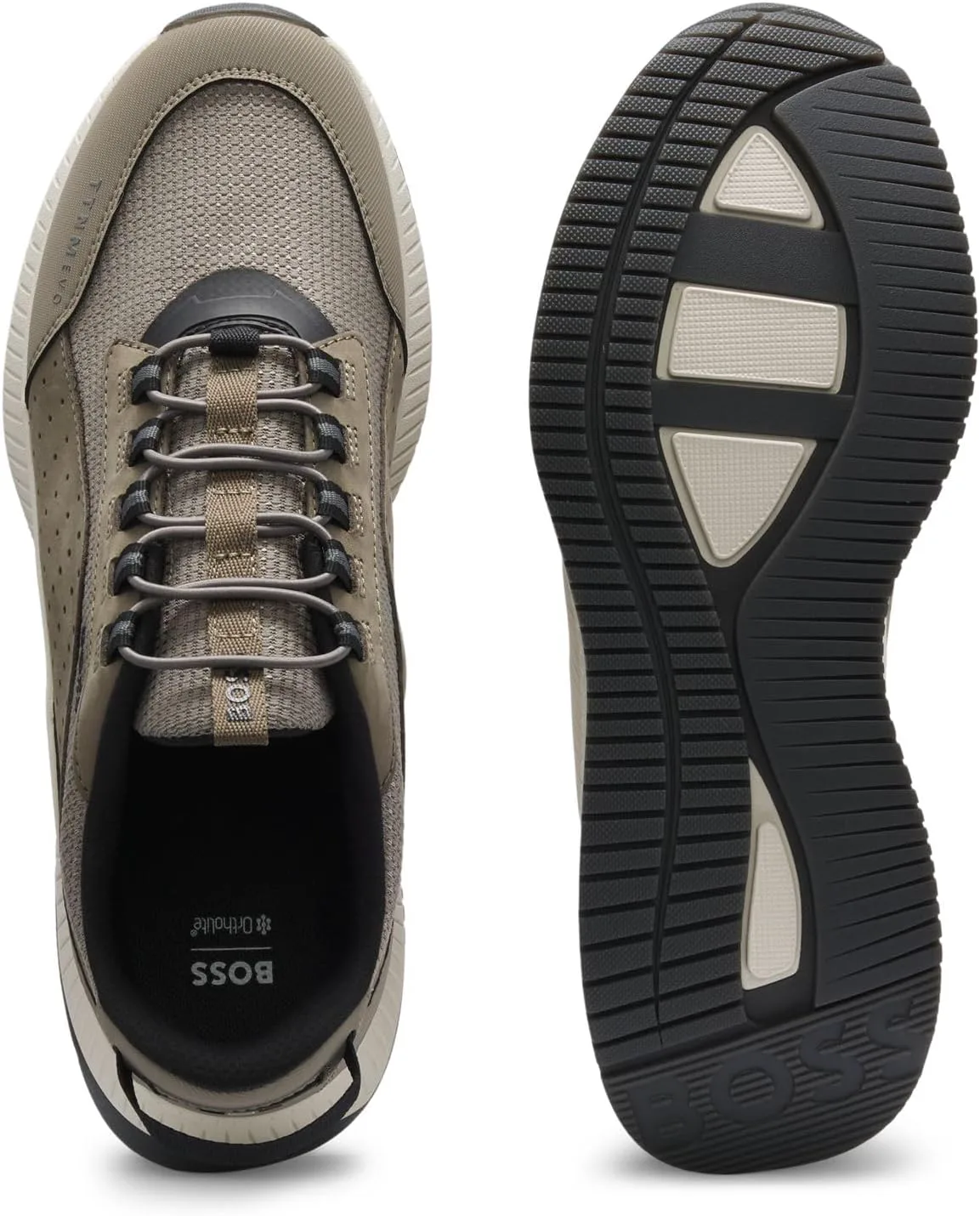 Кроссовки BOSS Mens Ttnm Evo_Runn_menutp, темно-бежевый — фото 4