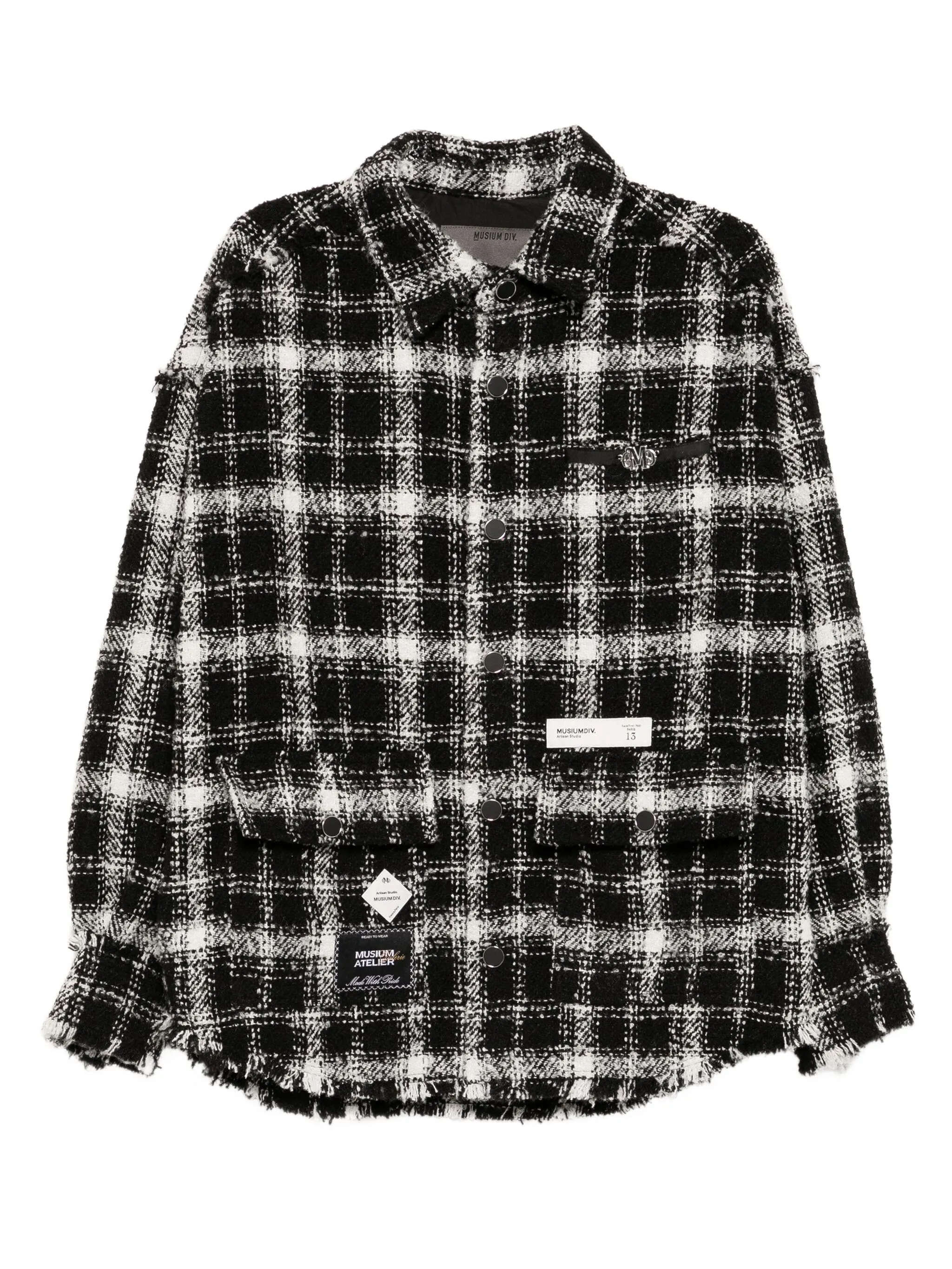 

Клетчатая куртка-рубашка Musium Div., черный
