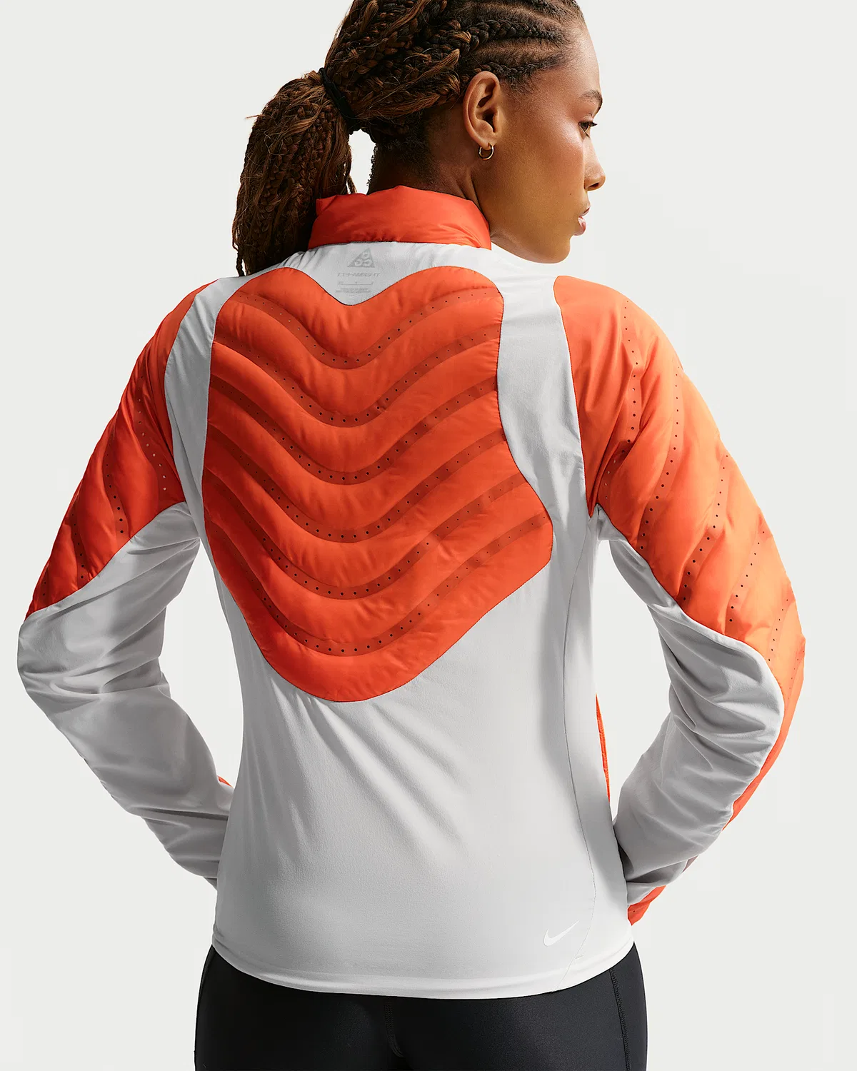 Женская термокуртка для трейлраннинга Nike ACG "Lava Loft" Therma-FIT, Safety Orange/Light Orewood Brown/Cream II/Summit White — фото 3