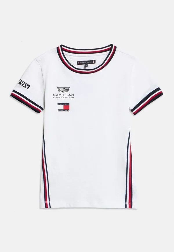 Футболка с принтом команды cadillac formula 1. Tommy Hilfiger, White — фото 3
