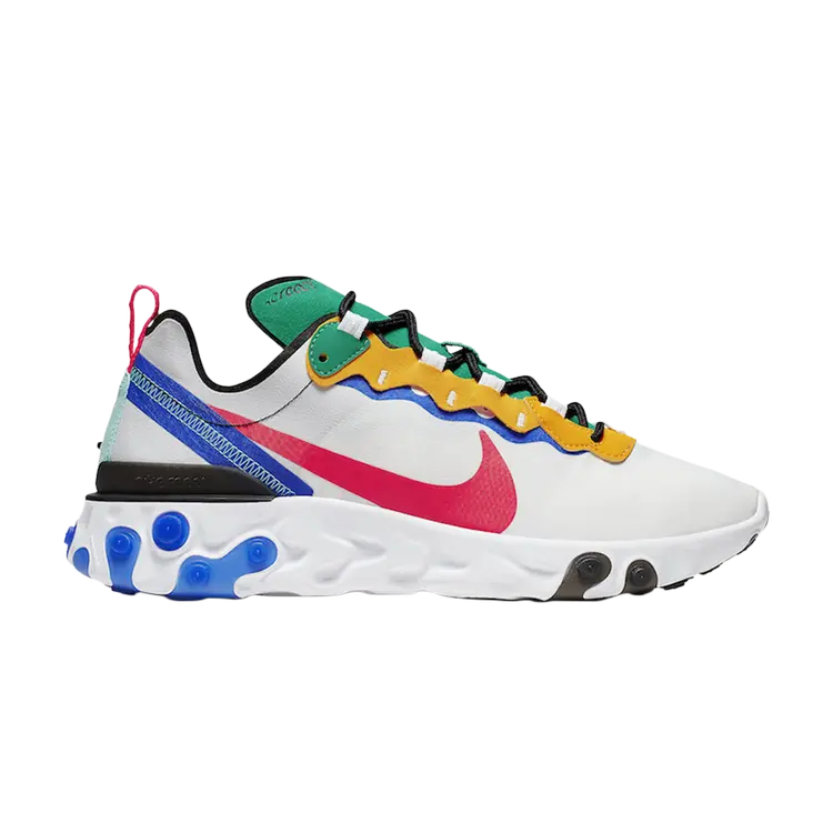 

Кроссовки Nike React Element 55 'White Gold Blue Green', белый