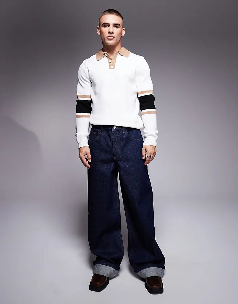 

Очень мешковатые джинсы с отворотами после полоскания ASOS DESIGN