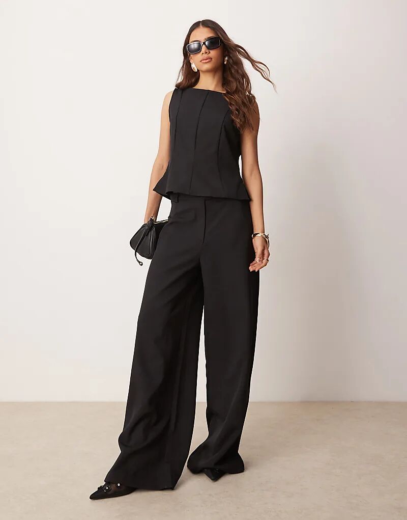 

Брюки прямого кроя ASOS DESIGN черного цвета