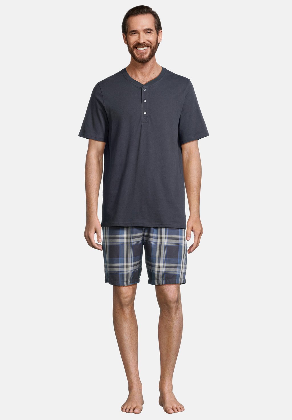 

Пижама SET HOME Schiesser, темно-синий