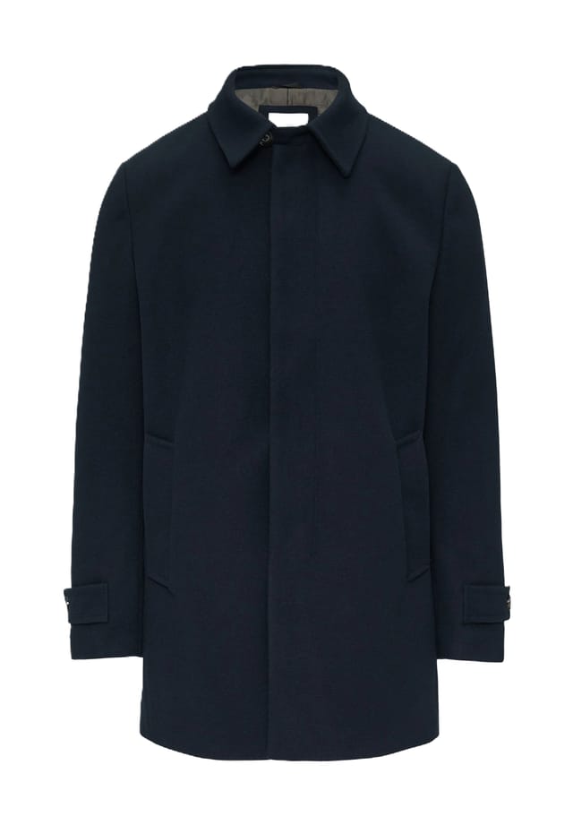 

Короткое пальто с отложным воротником на подкладке S.Oliver Black Label, синий