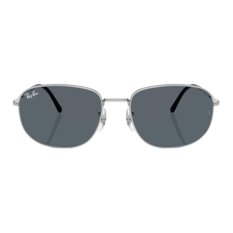 

RayBan Солнцезащитные очки Ray Ban с овальной оправой, Silver Frame Blue Lens