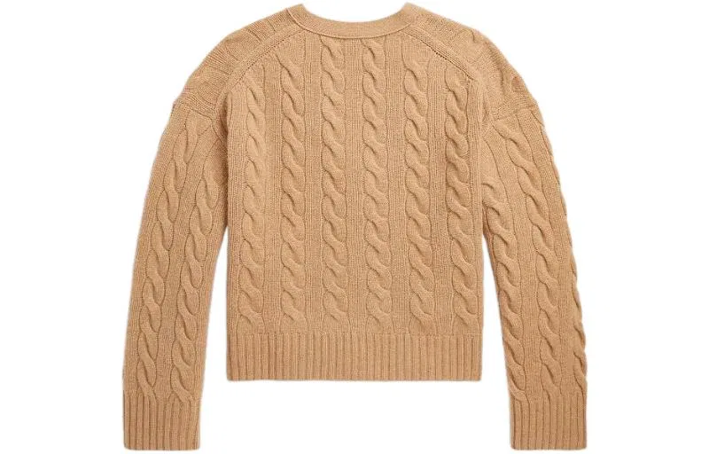 Свитер из кашемира FW22 женский Khaki Polo Ralph Lauren — фото 3