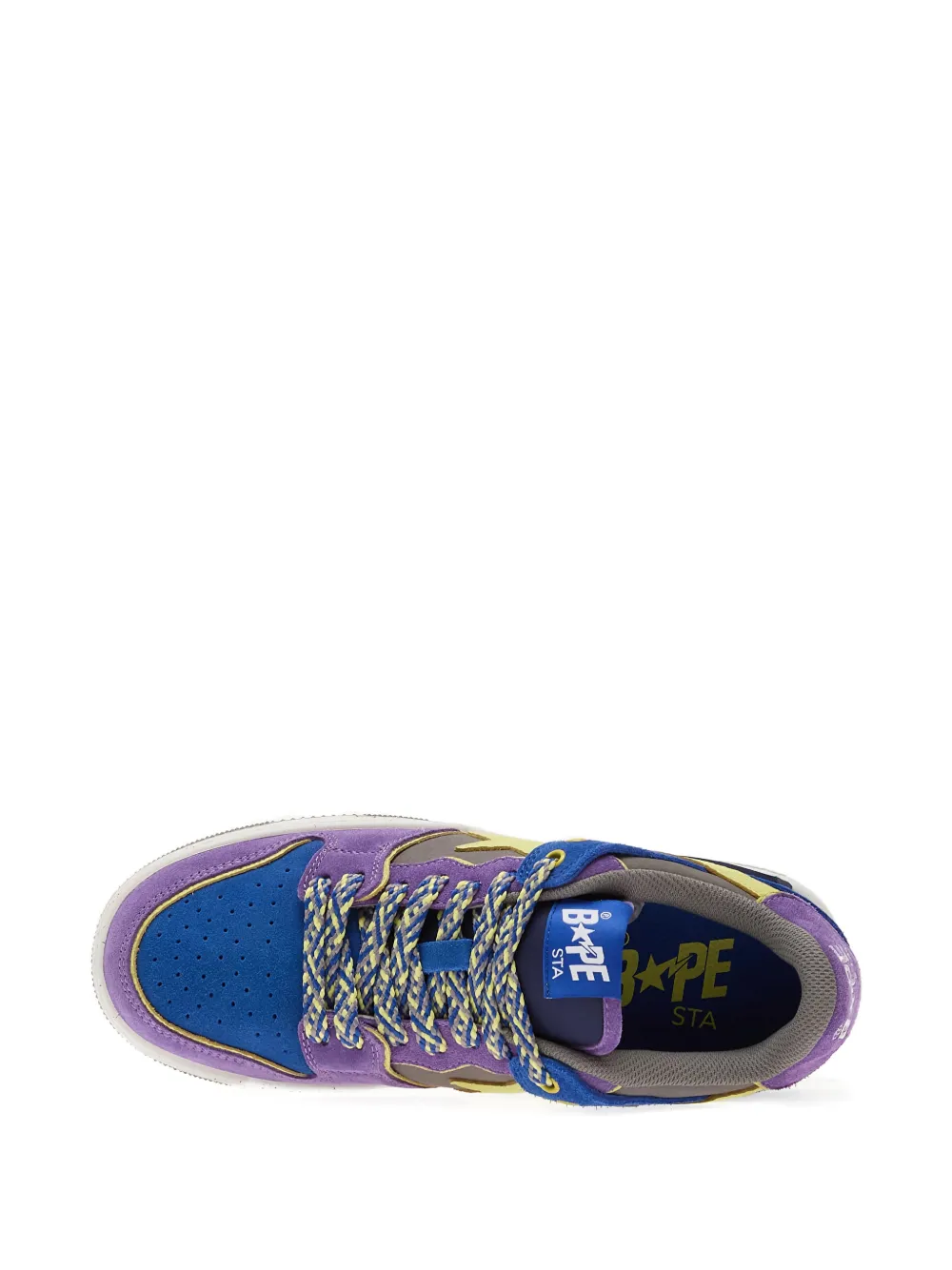 Кеды Bape Sk8 Sta 1 M2 на шнуровке A Bathing Ape, фиолетовый — фото 4